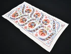 Uzbek Suzani Cover 1'7 x 2'9 ft Handmade Silk Embroidery Suzani Cover Home Decor