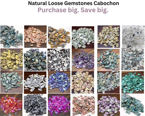 A-Z Top Quality Natural Loose Gemstones Cabochon Mix Size & Shape