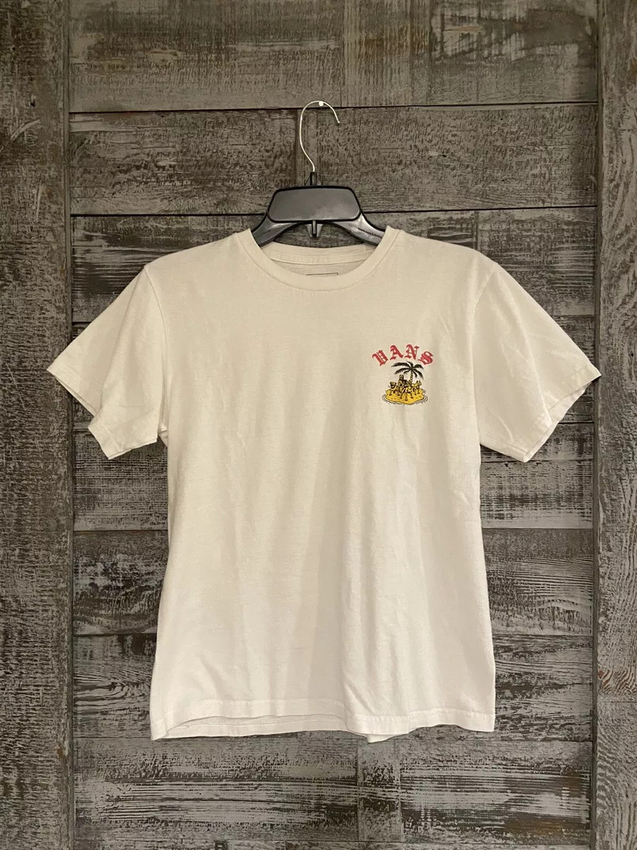 Fit EUC T 100% Years Shirt eBay Boys Vans Small Size 11-12 Cotton White | Classic