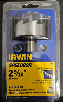 Irwin Speedbor 2-9/16  Self Feed Bit 43041
