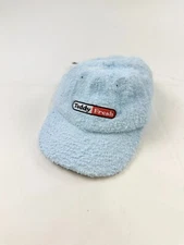 Teddy Fresh Hat Mens Blue Fluffy Fleece Cotton Adjustable Strap Back Terry Cloth