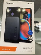 For Samsung Galaxy A21 Case Shockproof Armor Cover Spigen