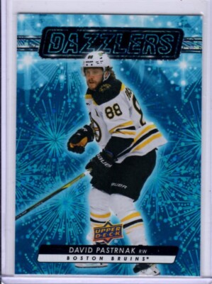2023-24 Upper Deck Series 1 David Pastrnak Blue Dazzlers Card # DZ