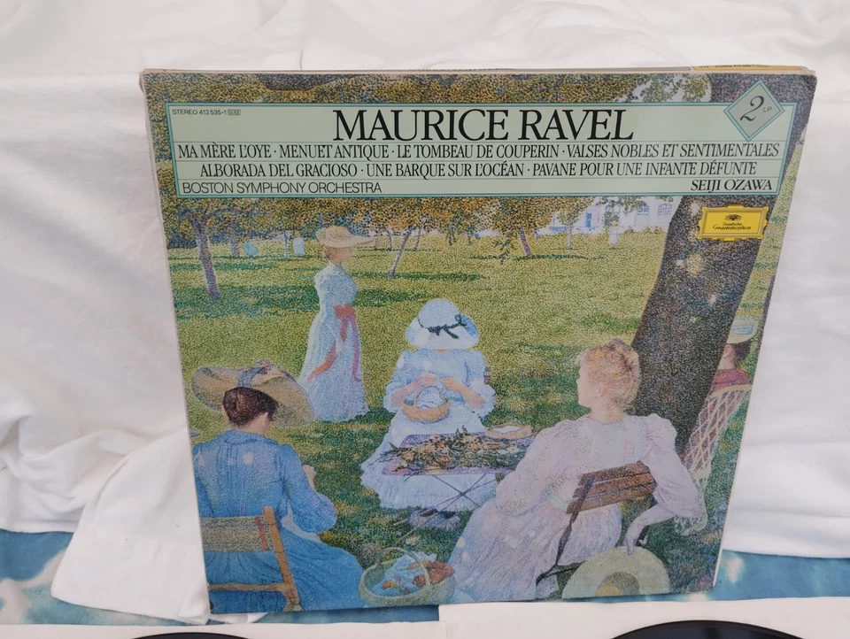 DG 413 535-1  Ravel -Boston Symphony Orch Seiji Ozawa Orchestral WorksNM DBL LP# - Image 2 of 4