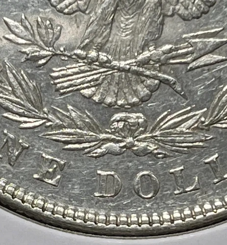 1878 7/8 MORGAN SILVER DOLLAR,  STRONG, AU DETAILS