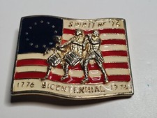 Spirit of '76 Bicentennial 1776 - 1976 Belt Buckle 3"