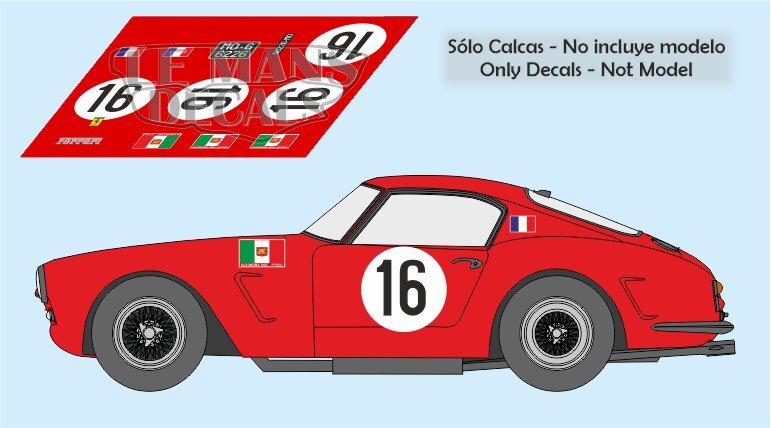 Ferrari 250 GT SWB 2729GT Le Mans 1961 #57 Dumay Madyero f.blt 1:43 | #309663766