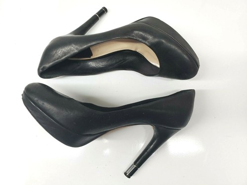 Christian Dior Para Mujer Charol Negro Zapatos De Salón Zapatos De Taco  Plataforma 38.5 | eBay