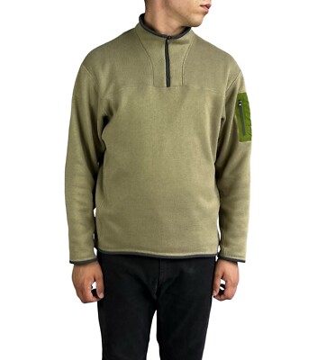 Arcteryx Men's Sweater 1/3 Zip Polartec Fleece Jacket Logo