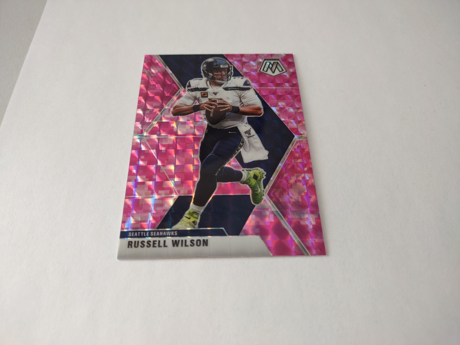 2020 Mosaic Pink Camo Prizm Russell Wilson #181 ***C38