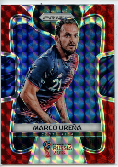 2018 Panini Prizm World Cup RED MOSAIC Parallel #53 Marco Urena - Costa Rica