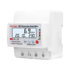 WIFI Remote Control Single Phase AC110V/220V 100A Energy Meter kWh Watt Monitor