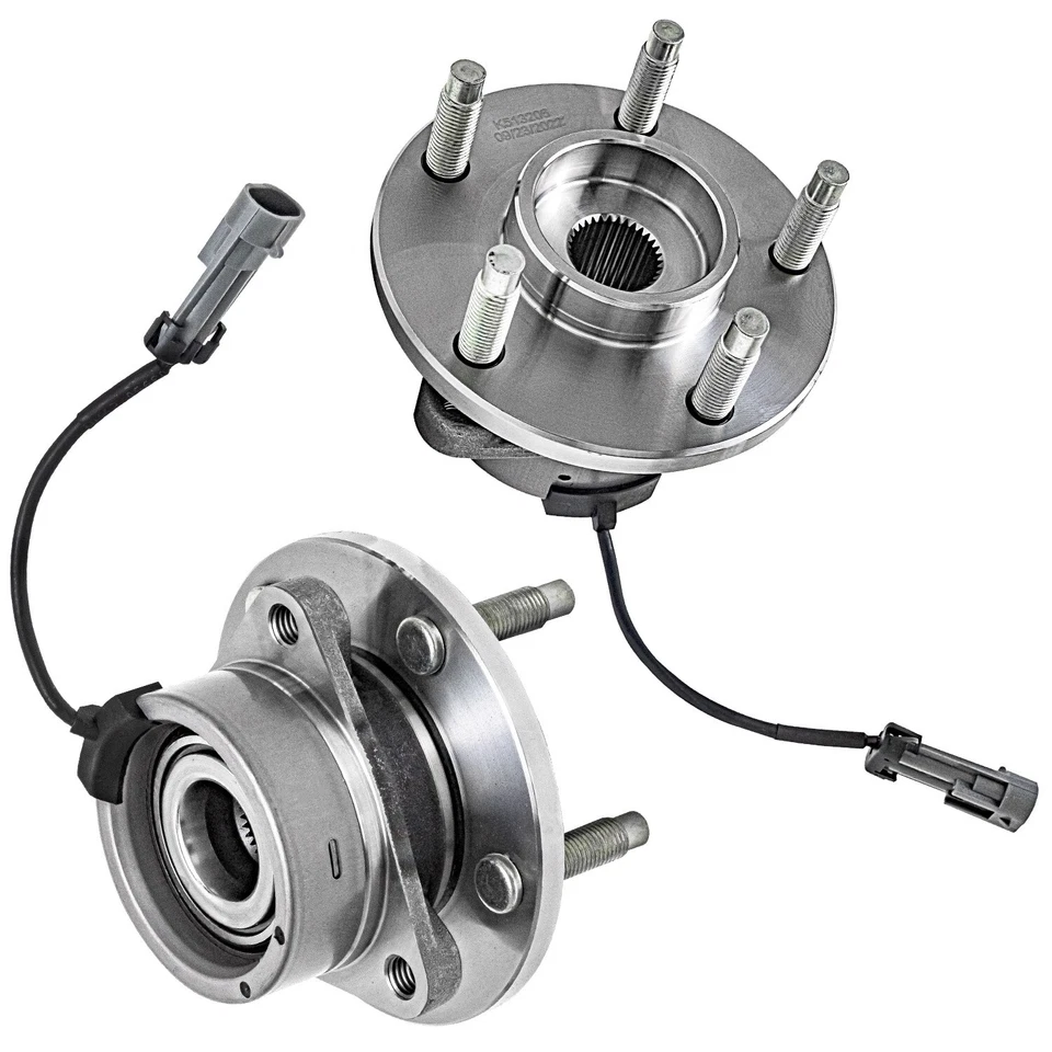 Rotores delanteros perforados pastillas de freno bujes de cojinete de rueda para Pontiac G5 Chevy Cobalt Foto 4 de 4