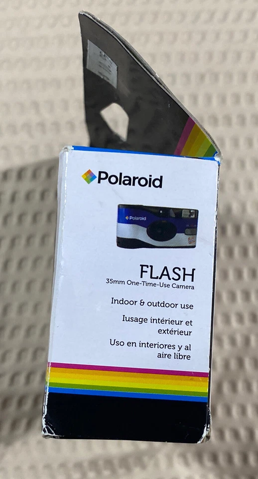 Polaroid 35mm One-Time-Use 27exp 400 ASA Film Camera w/ Flash FS73-04 Exp: 2019 - Image 3 of 4