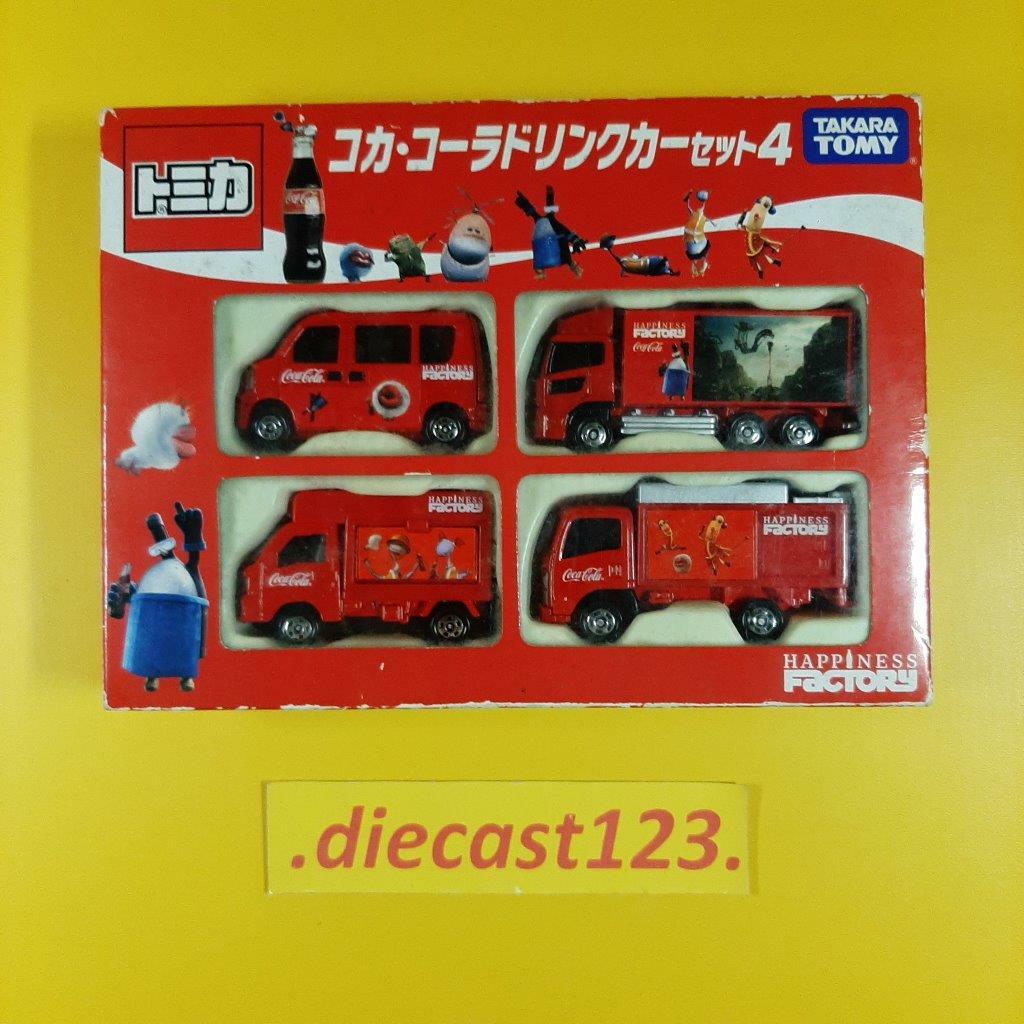タカラトミー TAKARATOMY コカ・コーラドリンクカーセット 4 Yahoo!オークション -「コカ・コーラドリンクカーセット4
