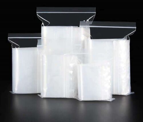 Clear Reclosable Zip lock Plastic 2-Mil Ziplock Bags Poly Jewelry Zipper Baggies