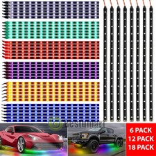 Lot Waterproof 12''/15 DC 12V Motor LED Strip Underbody Light For Car Motorcycle