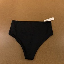 Soma Womens Size Large Black Vanishing Tummy High-Waist Thong Panty NWT