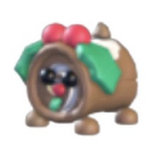 ADOPT ME PETS: Yule Log Dog: Neon-Fly-Ride twinkle