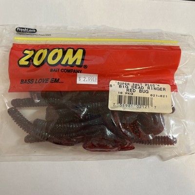 Zoom Super Salt Plus 8'' BIG DEAD RINGER RED BUG 10 ct