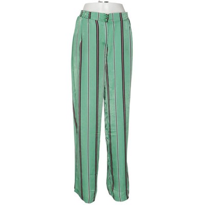 2Bizzy, Palazzohose, Größe: L, Grün/Pink/Weiß/Schwarz, Polyester, Streifen #MoW