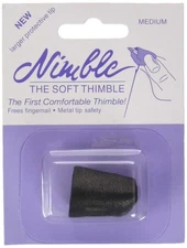 Canvas Corp NT-M Leather Nimble Thimble with Metal Tip, Medium