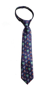 NWT Marvel 100% Silk Comics Avengers Heroes Boys Neck Tie Easy Adjustable Zip On