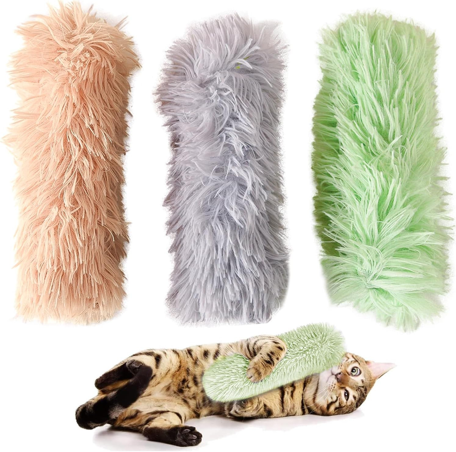 Confezione Da 3 Giocattoli Interattivi Con Erba Gatta per Gattini Adulti E Inter