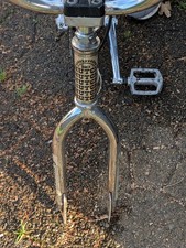 Forcella BMX Hutch Pro Raider vintage 20 pollici 1 pollice filettata cromata anni 80 vecchia scuola