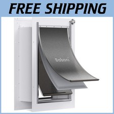 Large Pet Door for Wall - Steel Frame, 3-Flap Design