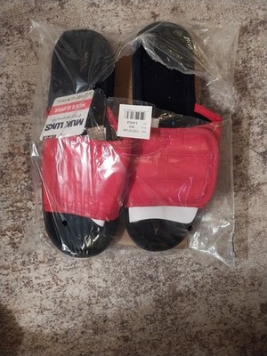 Muk Luk Men s Slide Slipper Adjustable Medium Size 10-11 Red NWT