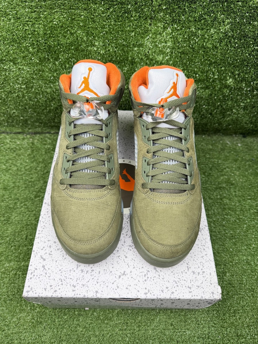 Size 9.5 - Air Jordan 5 Retro 2024 Olive | eBay