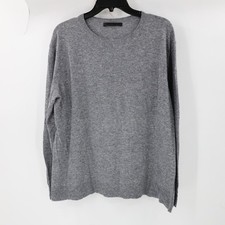 Jenni Kayne Sweater Women Medium Long Sleeve Crewneck Pullover Casual knit gray