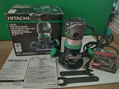 #ad Hitachi M12VC 2.25 HP Variable Speed Fixed Base Router with original box $169.99
