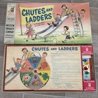 1956 Milton Bradley Chutes and Ladders Vintage Board Game *Complete*