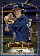 2018 Topps Update Hall of Famer Highlights Blue #HFH-2 Chipper Jones Atlanta