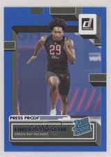 2022 Panini Donruss Rated Rookie Press Proof Blue Kingsley Enagbare #396 0y5l