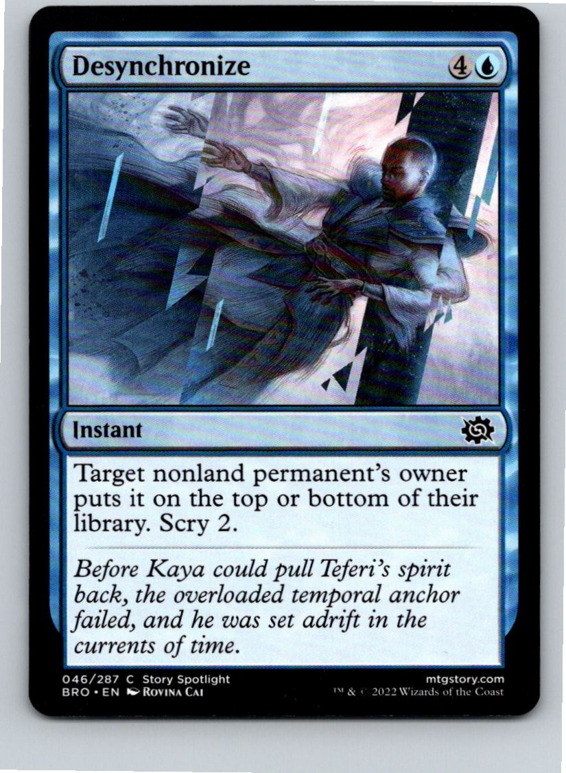 Magic the Gathering Desynchronize The Brothers' War MTG Free Shipping!