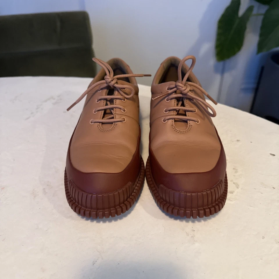 Zapatos Camper Oxford Mujer 38/7.5M Pix Cuero Rosa Cómodos Con Cordones Foto 2 de 4