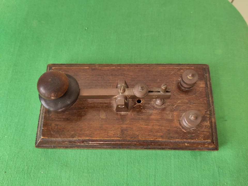 morse code machine telegraph tapping code wooden vintage British | eBay UK