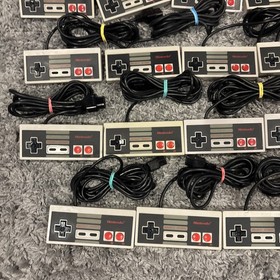 Nintendo NES - Lot of 2 OEM Authentic Controllers NES-004 - Refurbished, VG