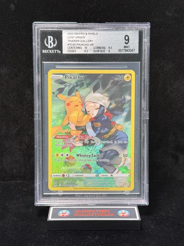 2022 Pokemon Sword and Shield Lost Origin Trainer Gallery Pikachu #TG05 BGS 9