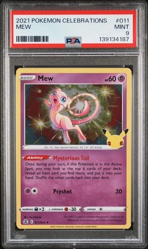 2021 POKEMON CELEBRATIONS #011 MEW PSA 9