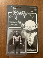 Super7 Reaction Venom Black Metal Black and White Demon Action Figure