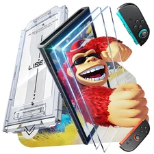 LISEN Switch 2 Screen Protector 2-Pack | 9H+ Anti-Glare Tempered Glass Kit