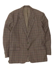 VINTAGE Mens 2 Button Blazer Jacket IT 50 Large Multicoloured Check EG01