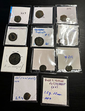 Lot XXXI Unknown Roman Imperial Radiiate Coins (5) and AE4 (5) one AE 23 VOTIVES