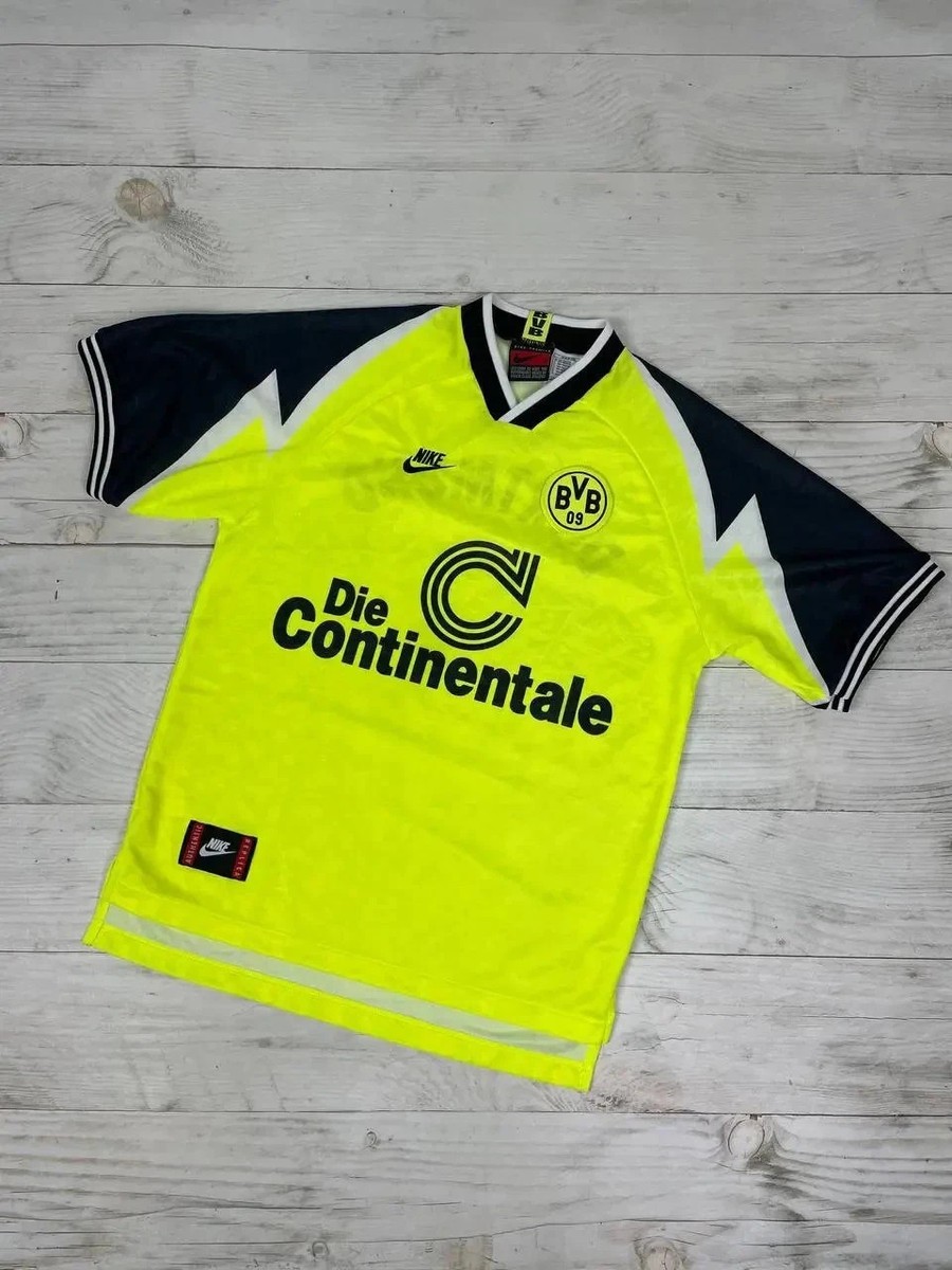 Vintage Nike Borussia Dortmund 1995 1996 Home Shirt Jersey Men