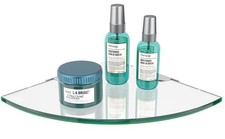 Glass Corner Shelf for Bathroom Corner Shower Shelf Tempered Glass Shelf Show...
