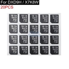 20pcs 18TB SATA 6GB 7.2K Capacity Sticker For DELL DXD9H X7K8W Tray Caddy Sled